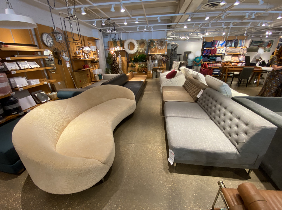 Crate & Barrel Outlet Row of Sofas