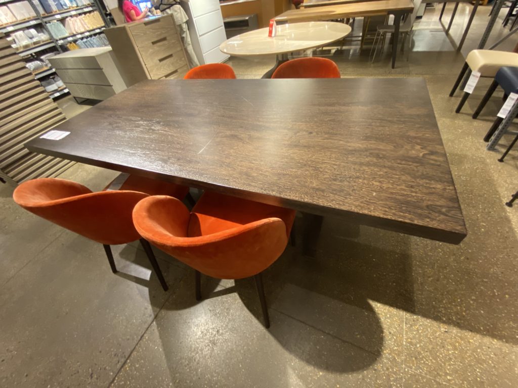Crate & Barrel Outlet Store Flynn Dining Table