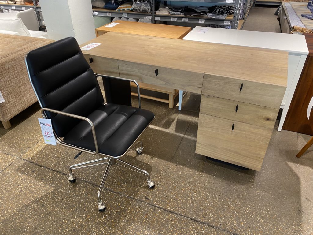 Crate & Barrel Outlet Desk and Executive Chair